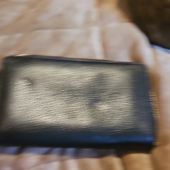 Coach Pebbled Leather Wallet with Gold Accents - Picture 2 of 8